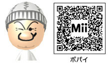 ポパイ に登場するキャラクターのmiiとqrコード Miiタレント アニメキャラqrコードまとめwiki