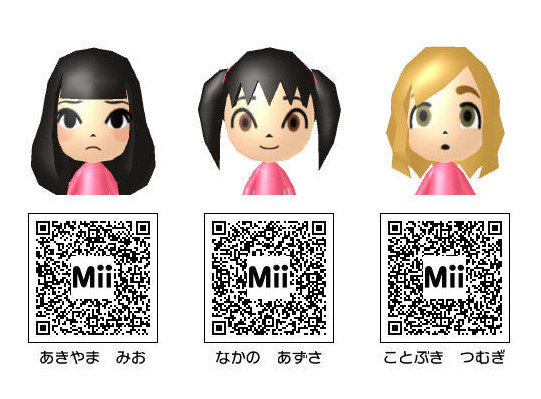 けいおん に登場するキャラクターのmiiとqrコード Miiタレント アニメキャラqrコードまとめwiki