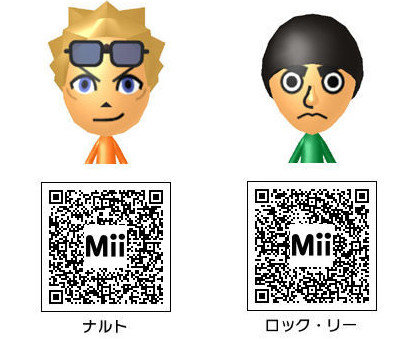 「NARUTO-ナルト-」に登場するキャラクターのMiiとQRコード - Miiタレント・アニメキャラQRコードまとめWiki